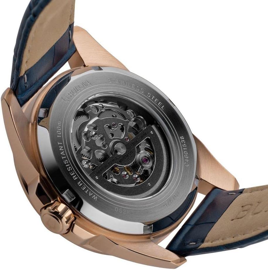 Men's Automatic Watch, 43mm, Skeleton Dial, 100M Water Resistant O7499