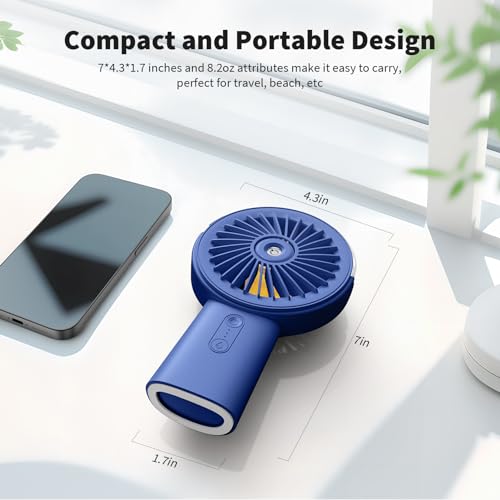 4000mAh Rechargeable Handheld Misting Fan I251