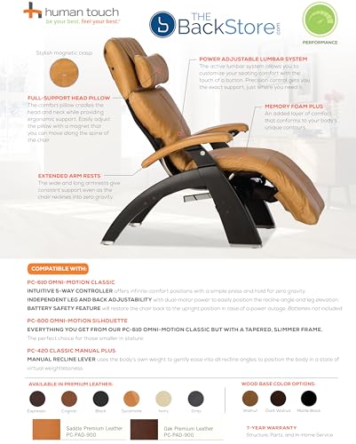 Matte Black Zero Gravity Recliner with Memory Foam E903883