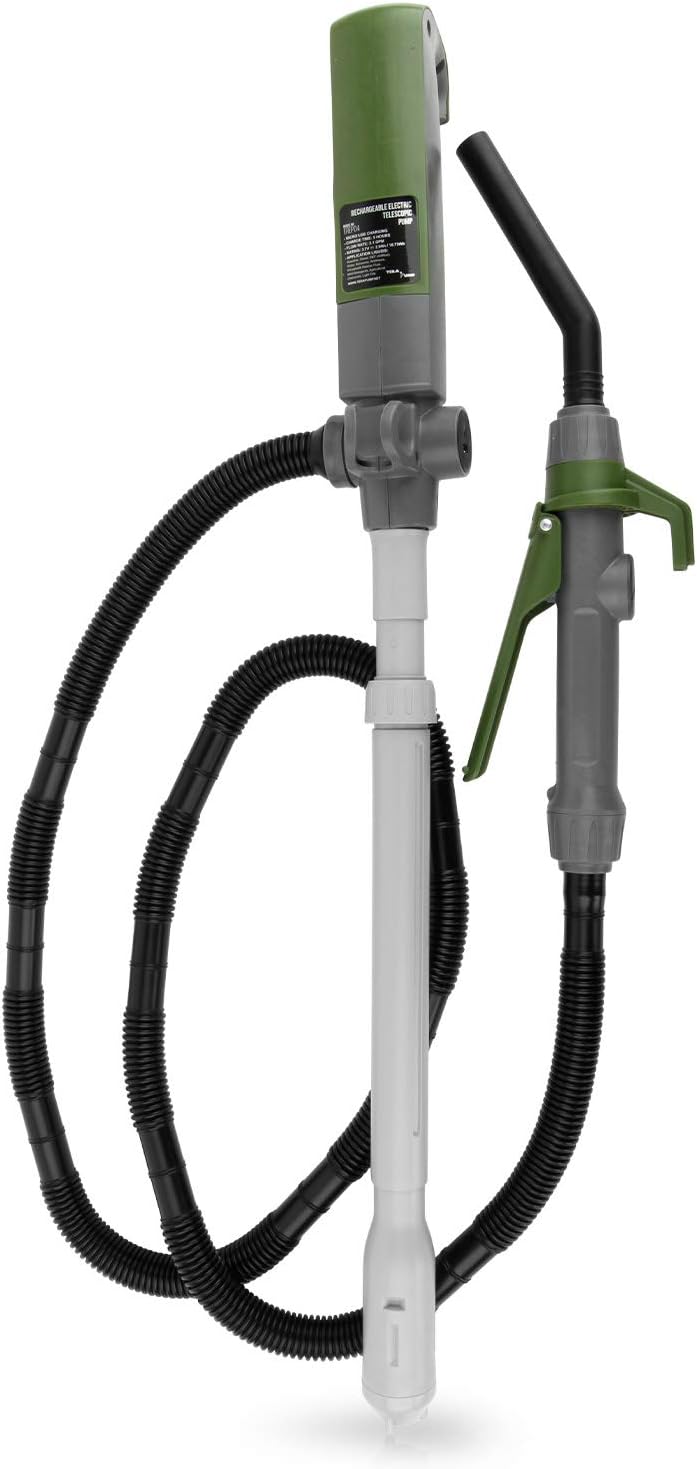 Rechargeable Battery Powered Fuel Transfer Pump with 5 FT Hose Q2098