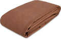 Canvas Tarp 18 oz. Waterproof UV Resistant Rustproof Grommets Cloth Tarp 10'x14' Brown I331591