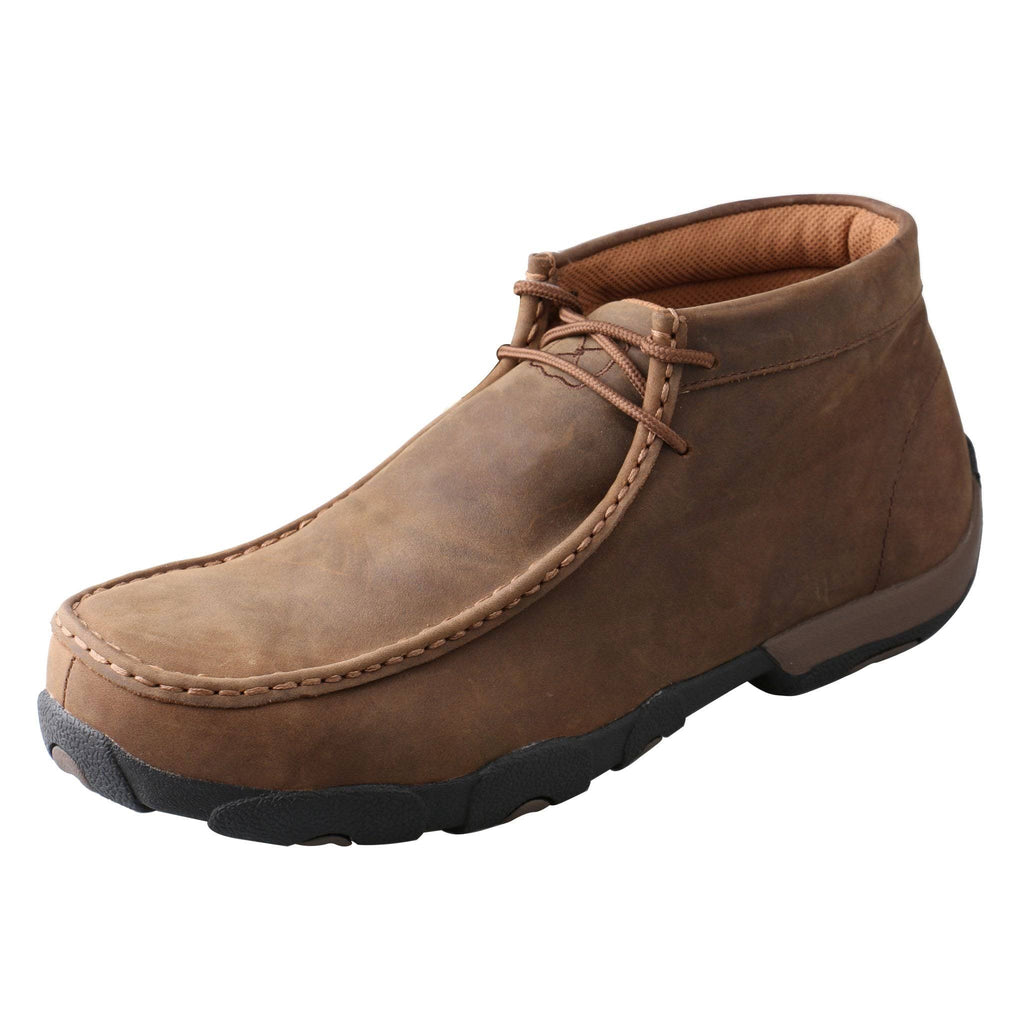 Distressed Saddle Leather Safety Toe Driving Moc T578160