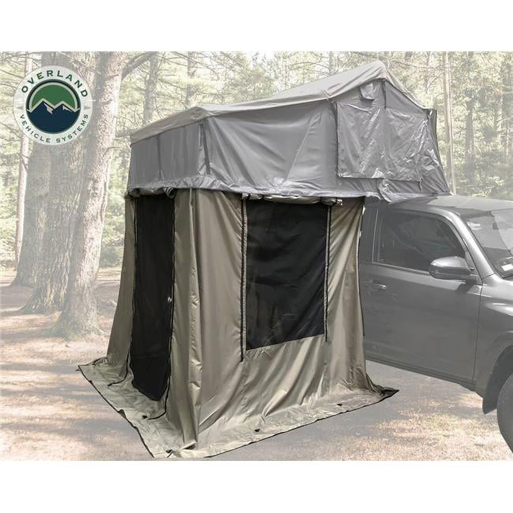Green Base Roof Top Tent with Black Floor & Travel Cover A10204