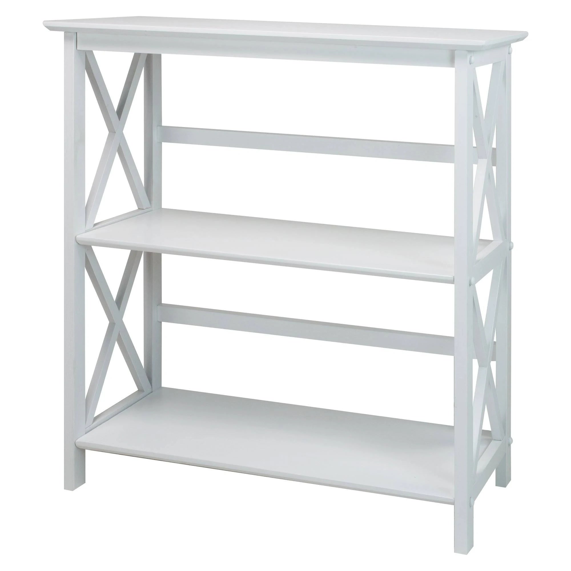 White 3-Shelf Bookcase E628350
