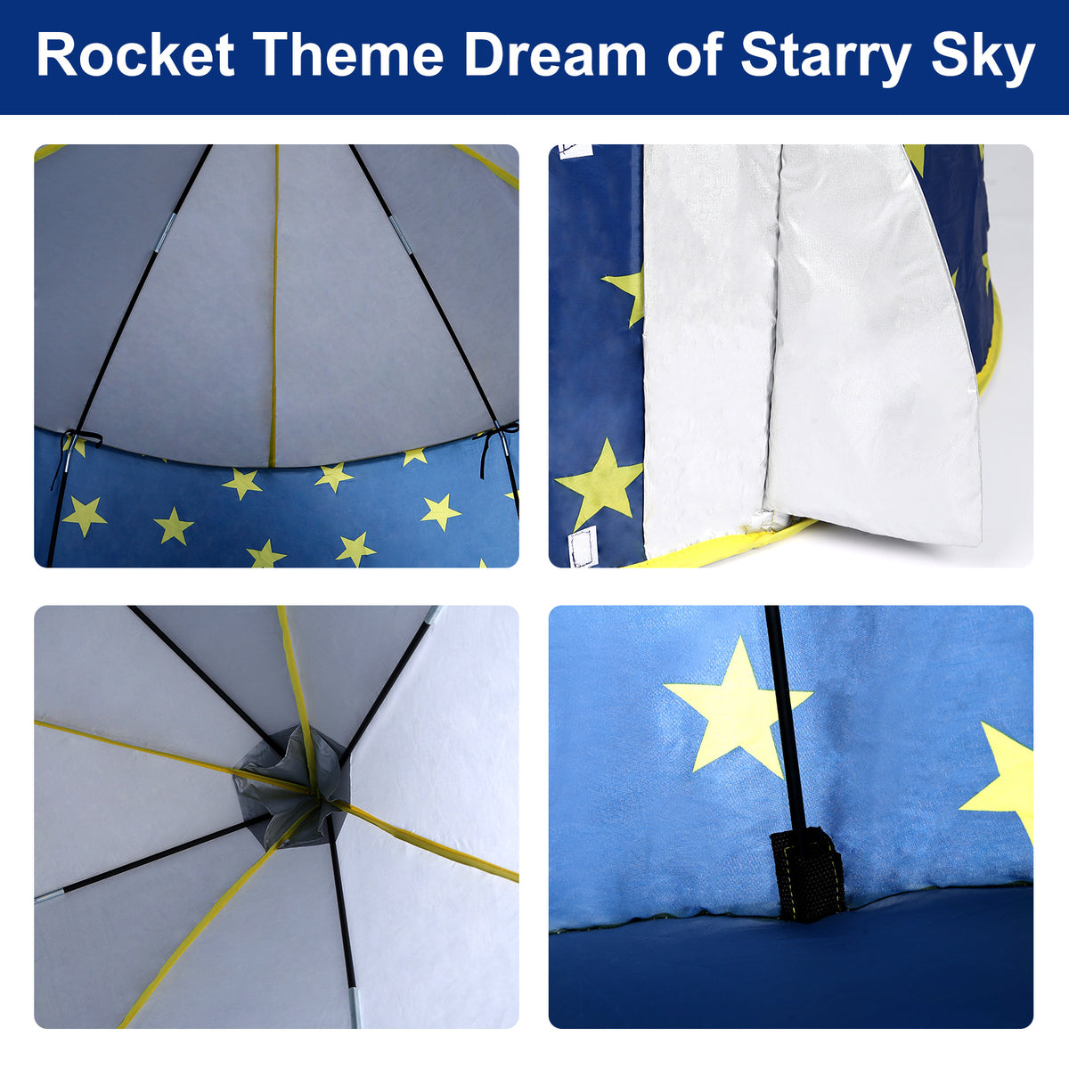 Rocket Spaceship Play Tent U60044