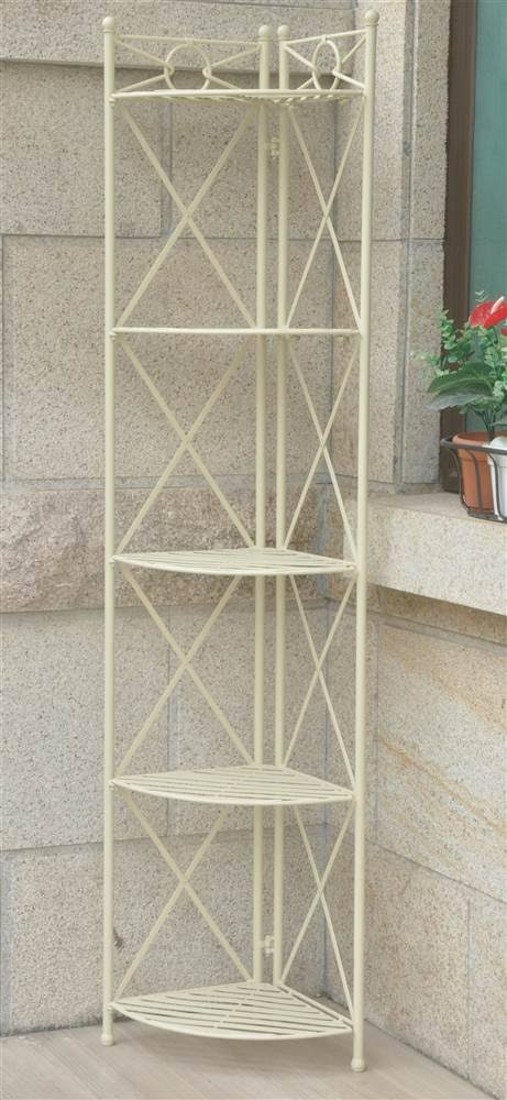 Iron 5-Tier Corner Shelf Z6501