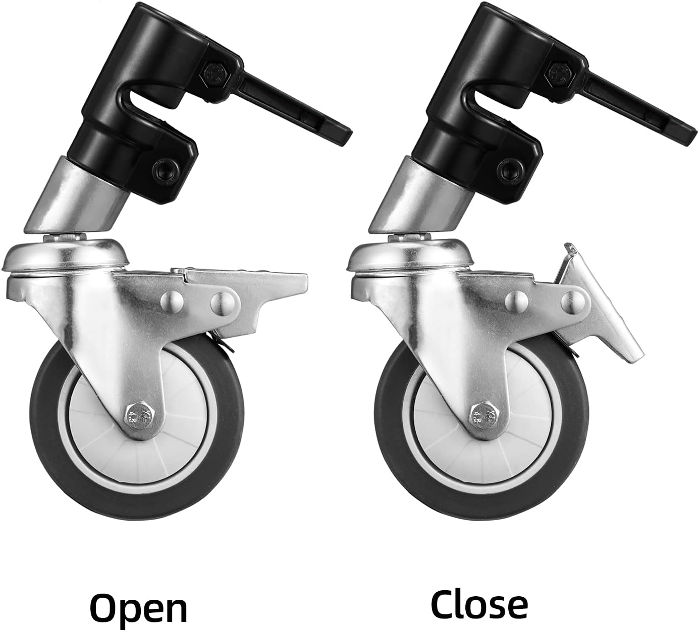 Swivel Caster Set of 3 with Brake for C Stand F481635