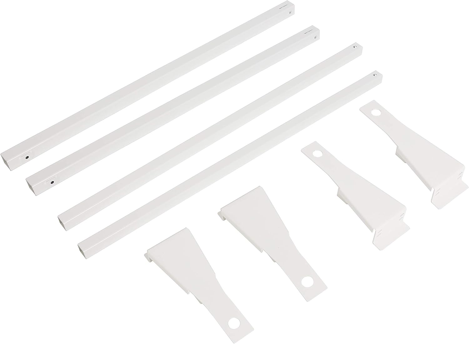Steel Universal White Cargo Van Ladder Rack Roof 600LB T2115