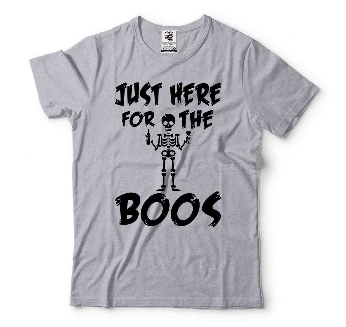 Grey Funny Halloween Skeleton Shirt G4482
