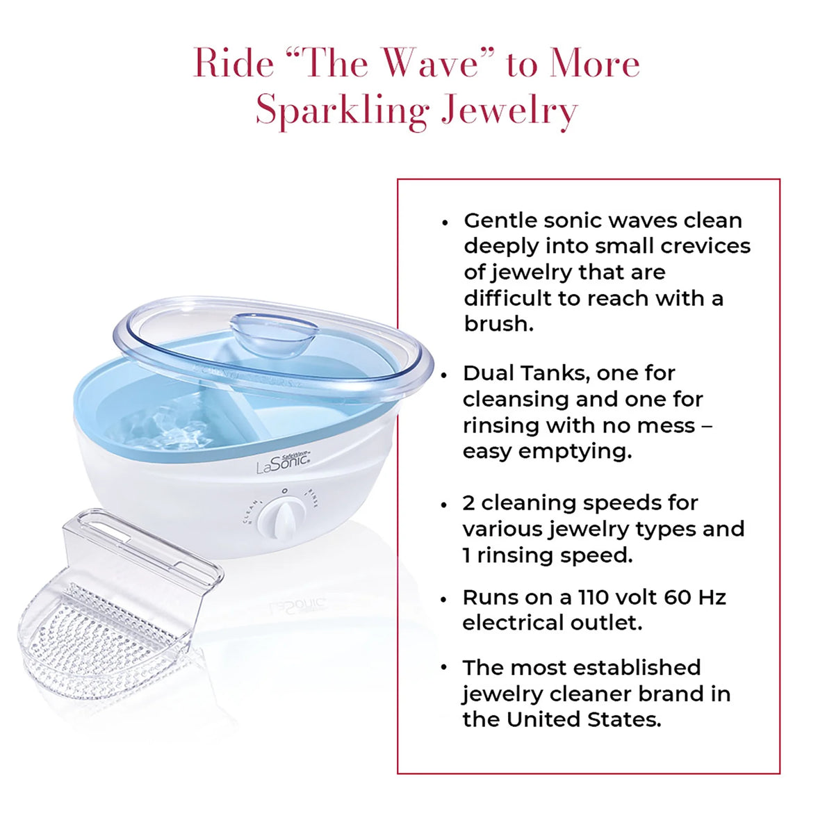La Sonic Safewave Jewelry Cleaner Machine E916477