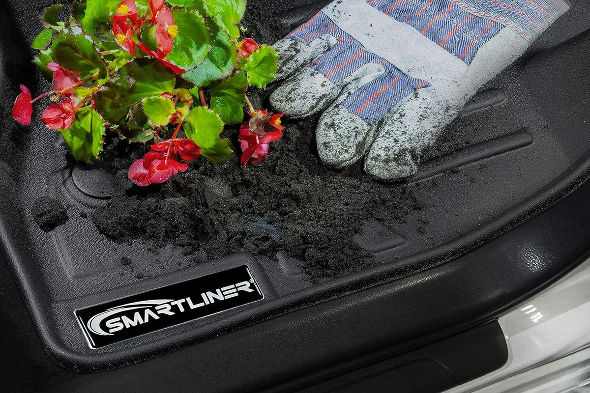 Custom Floor Mats 2 Row Liner Set Black J40453