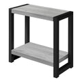 Two Tier End Table in Grey/Black R40782