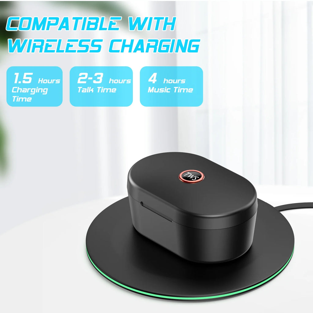 Wireless Earbuds with Charging Case and Built-in Mic R5690