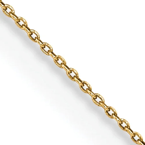 14K Yellow Gold Ultra-thin Cable Pendant Chain Necklace (20 Inches x 0.75mm) G177679
