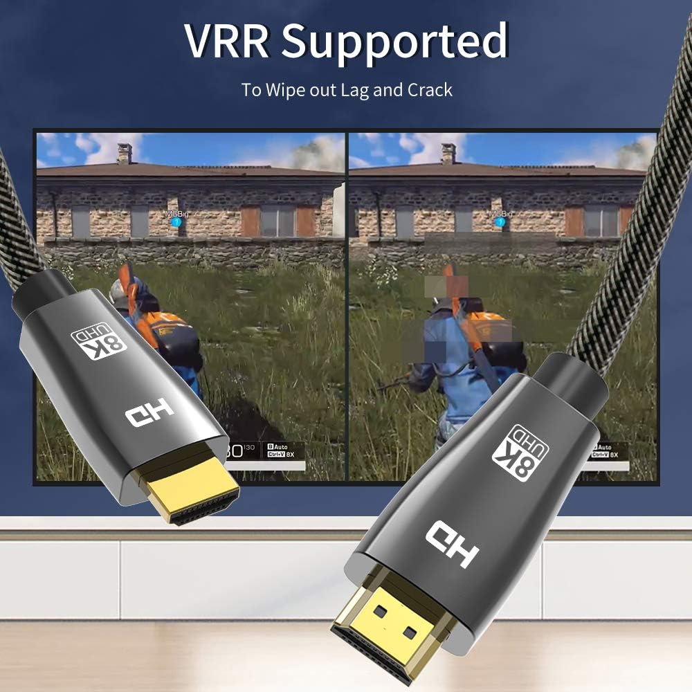 8K HDMI Cable 48Gbps 5M 16.5ft Pack of 2 R2222