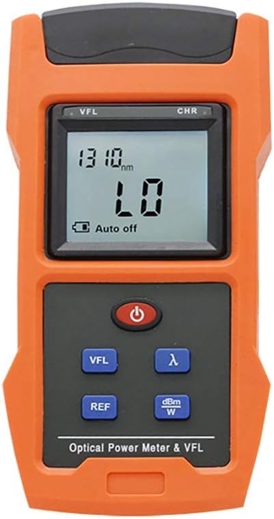 Optical Power Meter with Visual Fault Locator, Fiber Light Tester, Rechargeable Battery, USB Charge Port, Pack of 2 I80810