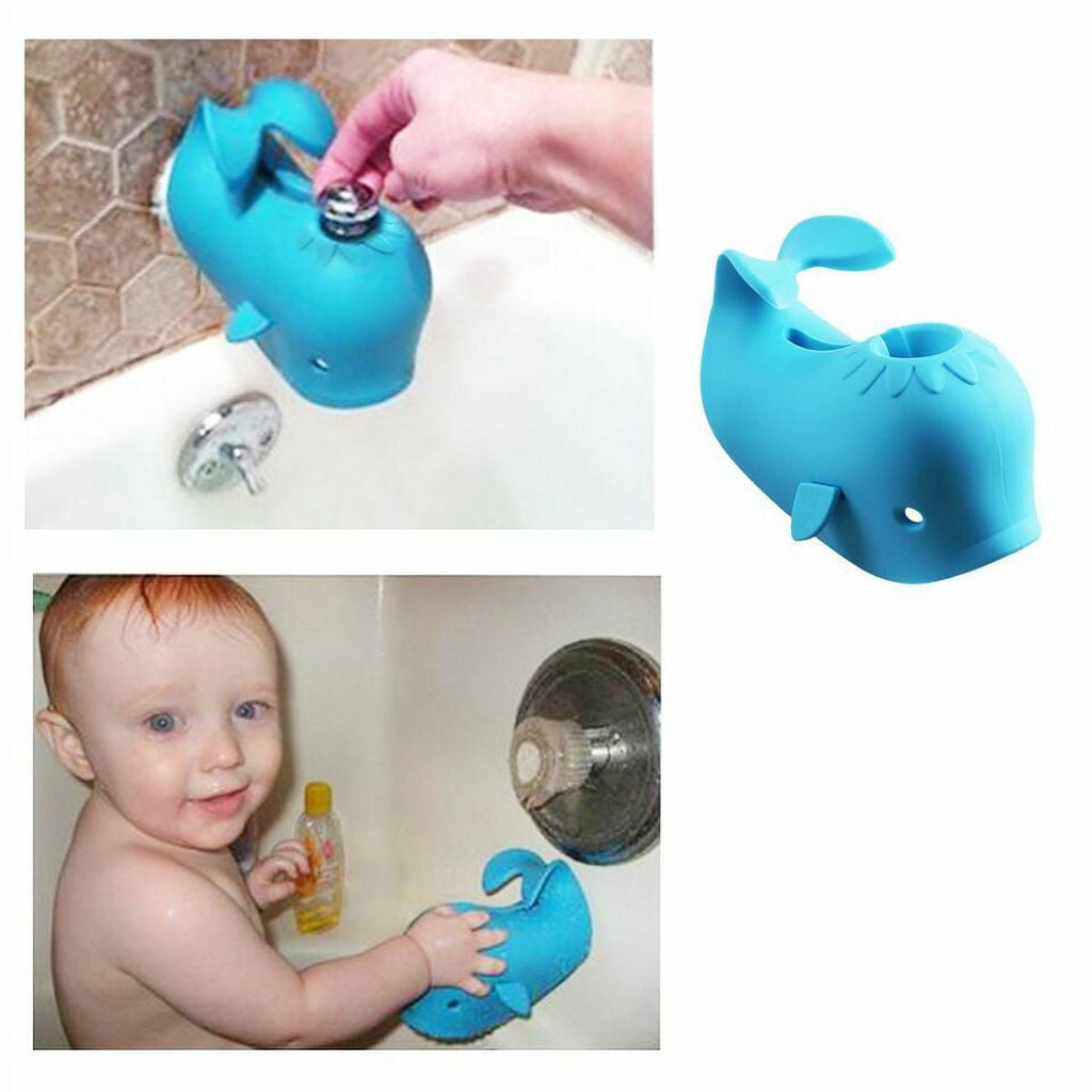 Blue Silicone Bathtub Faucet Cover E912