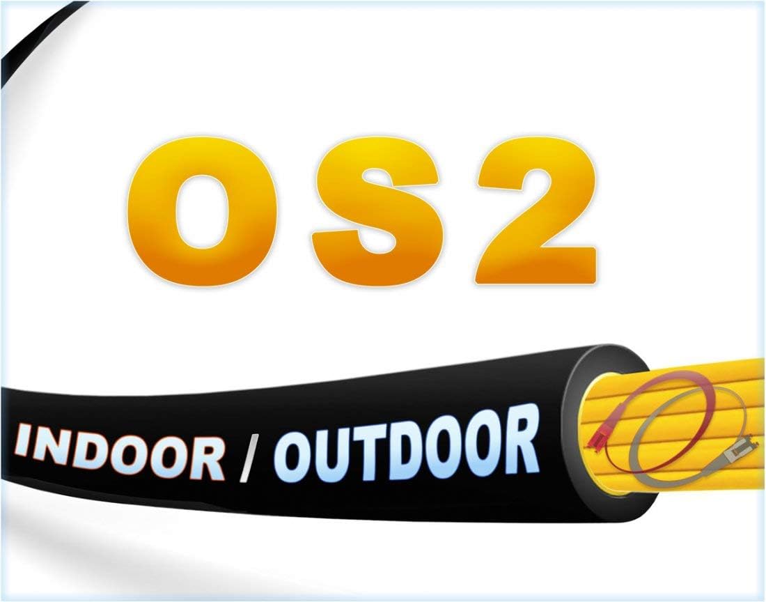 7M OS2 LC LC Fiber Patch Cable Indoor/Outdoor Duplex 9/125 Singlemode Jumper Z293