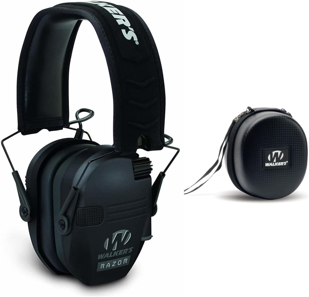 Razor Slim Electronic Shooting Hearing Protection Muff with Protective Case D916940