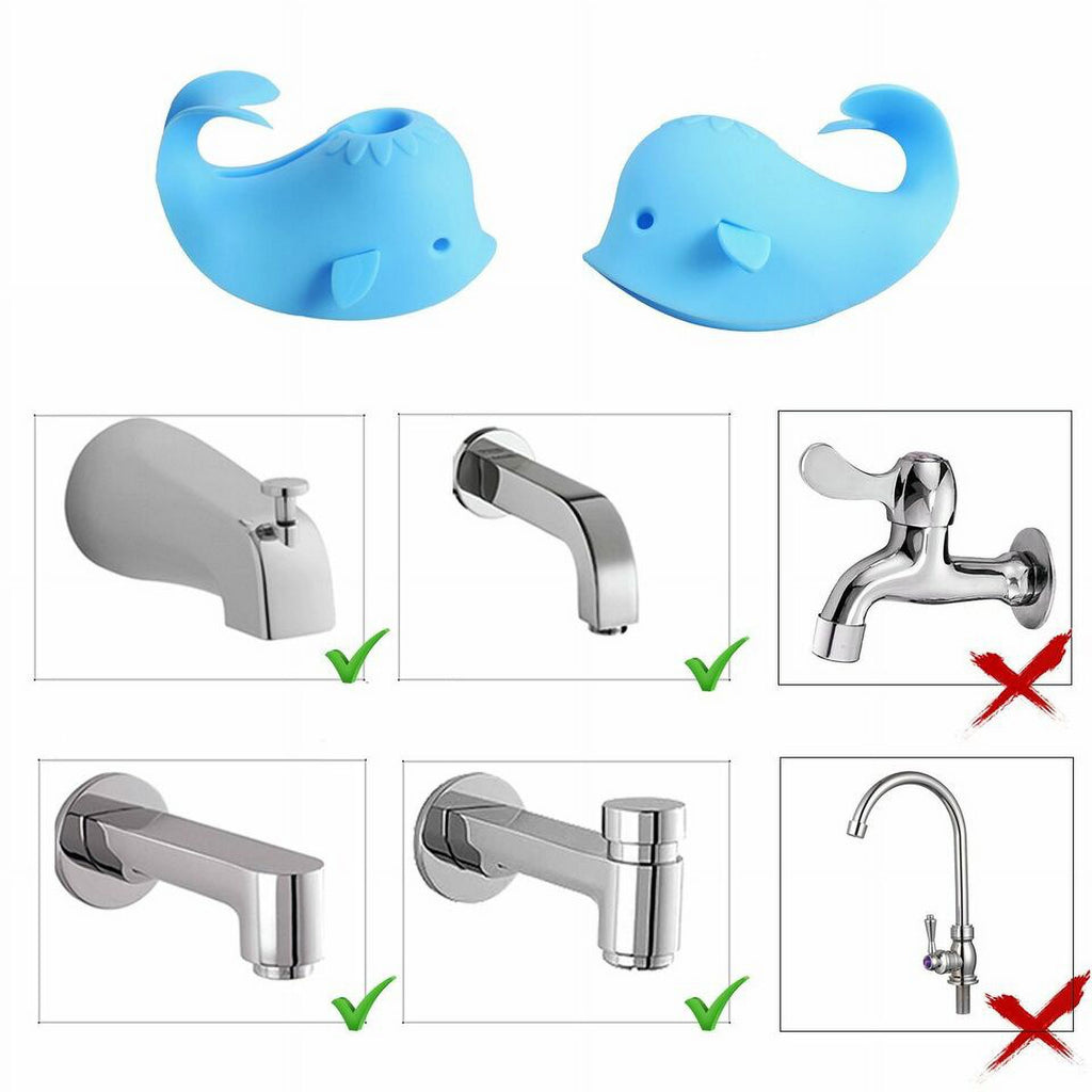 Blue Silicone Bathtub Faucet Cover E912