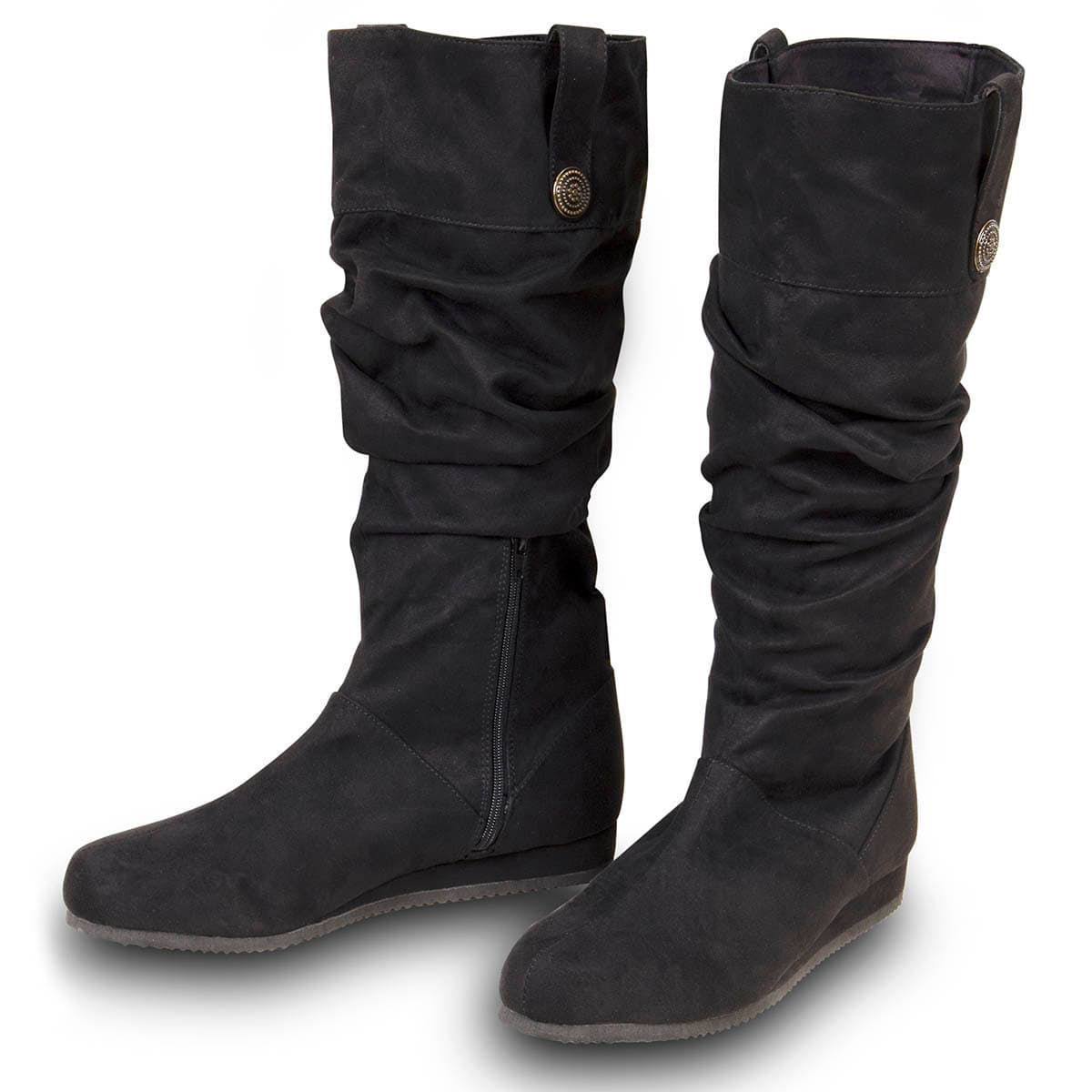 Brown Microfiber Renaissance Shoes Y3126
