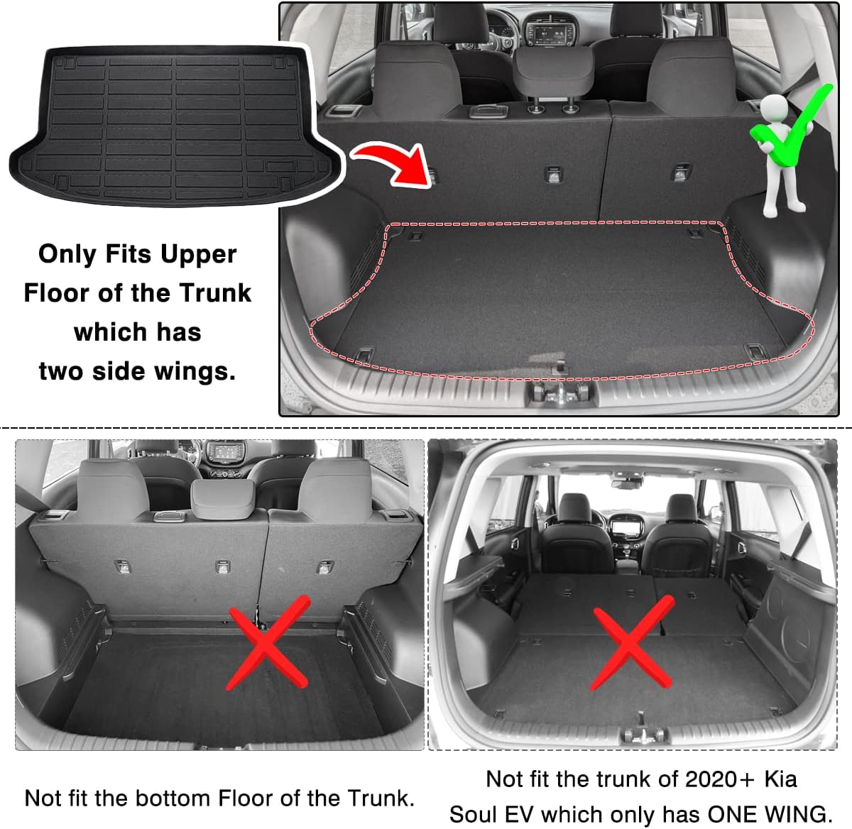 Cargo Liner Trunk Floor Mat Pack of 2 I11248