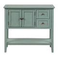 White Console Table with 2 Drawers, 1 Cabinet and 1 Shelf N549906