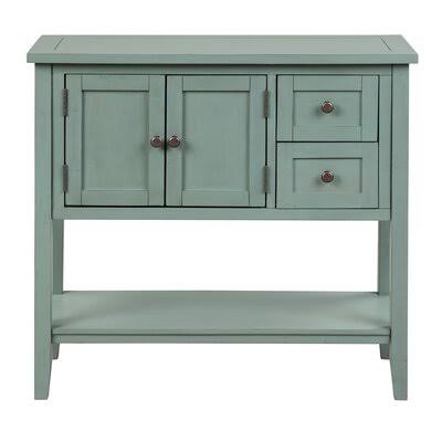 White Console Table with 2 Drawers, 1 Cabinet and 1 Shelf N549906