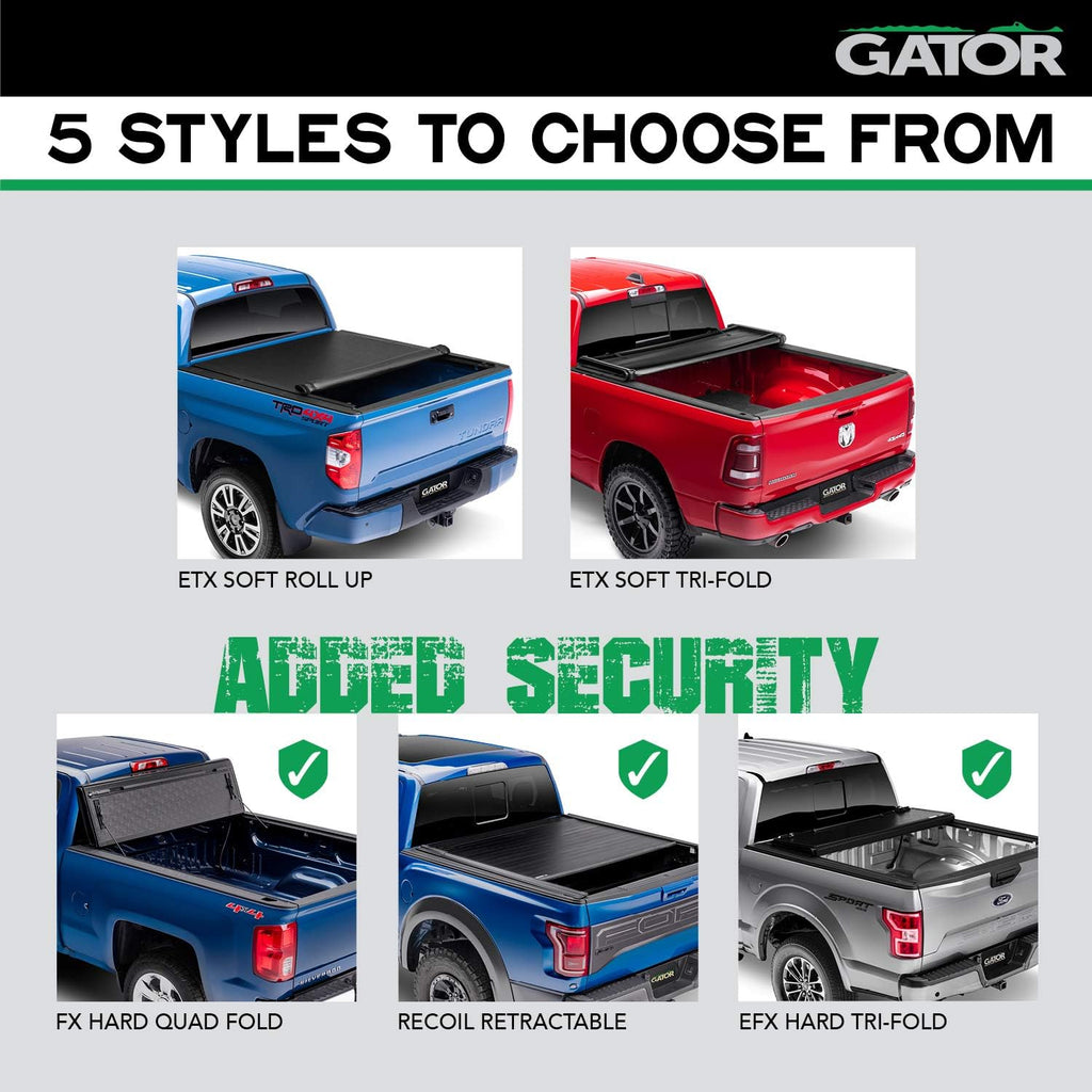 Soft Roll Up Truck Bed Tonneau Cover H9786