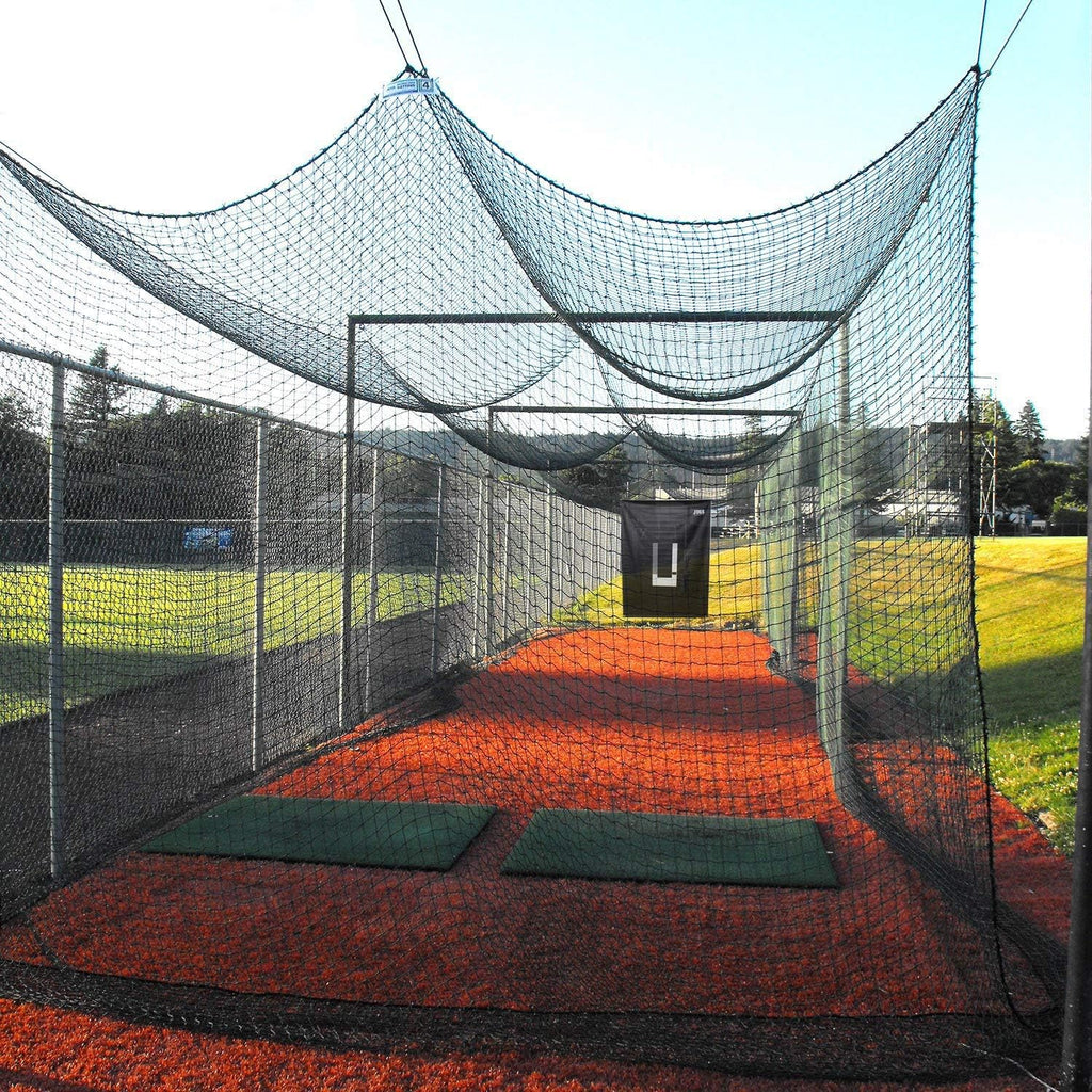 Black Twisted Knotted Polyethylene Batting Cage Nets L57210