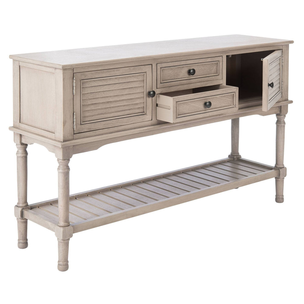 2 Drawer 2 Door Greige Console Table P832808