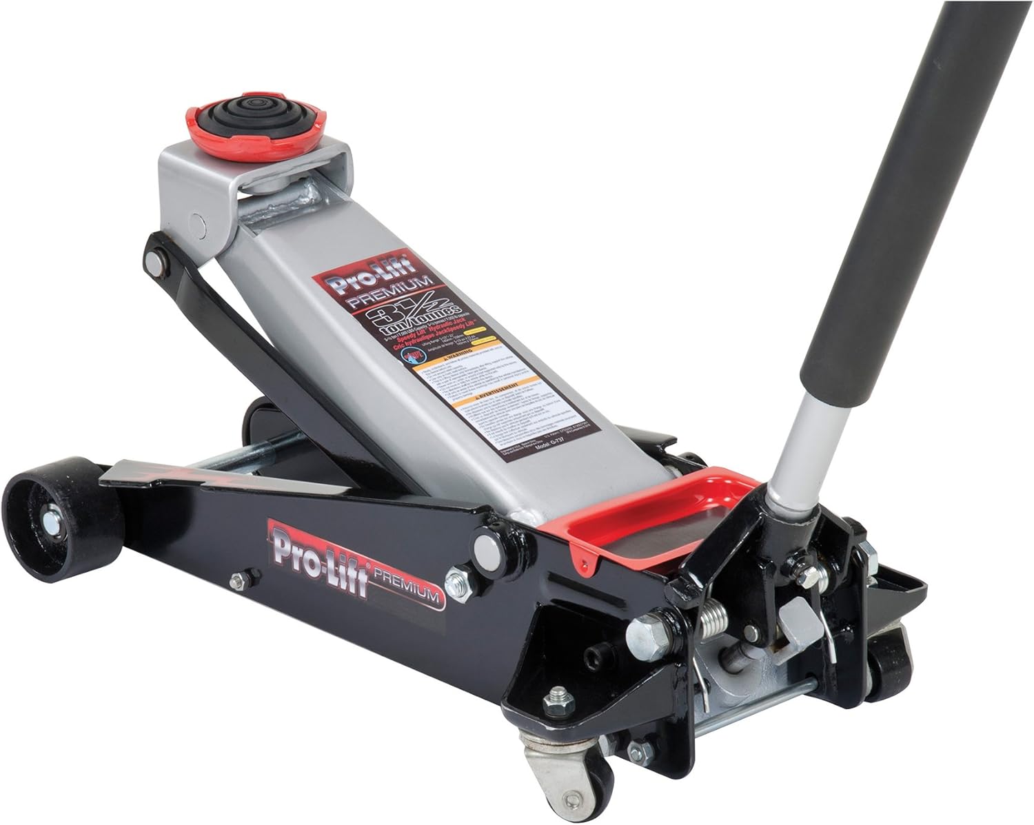 Grey 3-1/2 Ton Capacity Garage Jack D8493