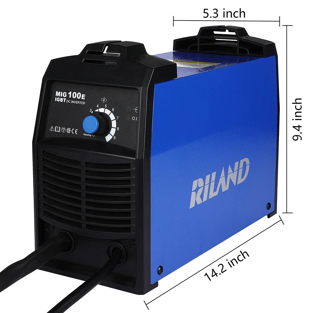 MIG Welder Machine, 110V/120V, 30-90Amp, Gasless Core Wire, Adjustable Speed Control G973154