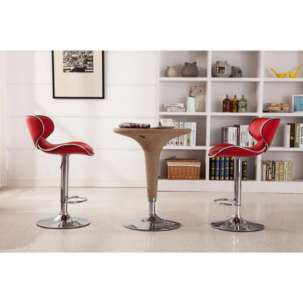 Set of 2 Leatherette Swivel Barstool Q7132