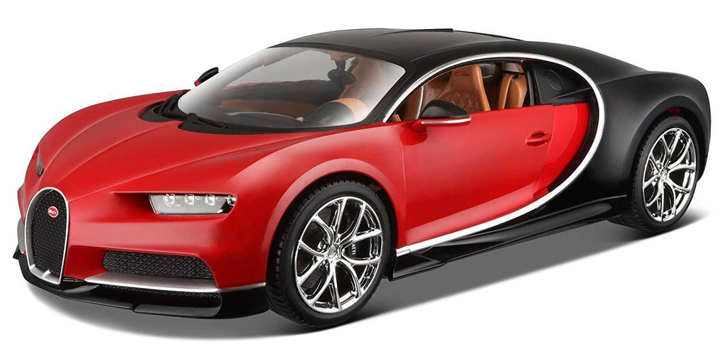 1:18 Scale Red Die-Cast Bugatti Chiron Model U32953