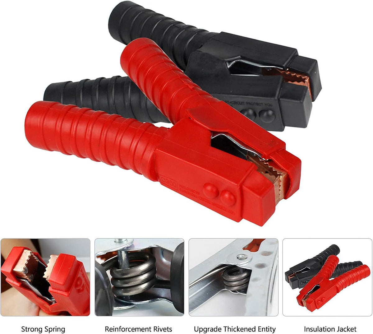 Heavy Duty Jumper Cables for Car Battery, 4PCS Pack of 2 R192