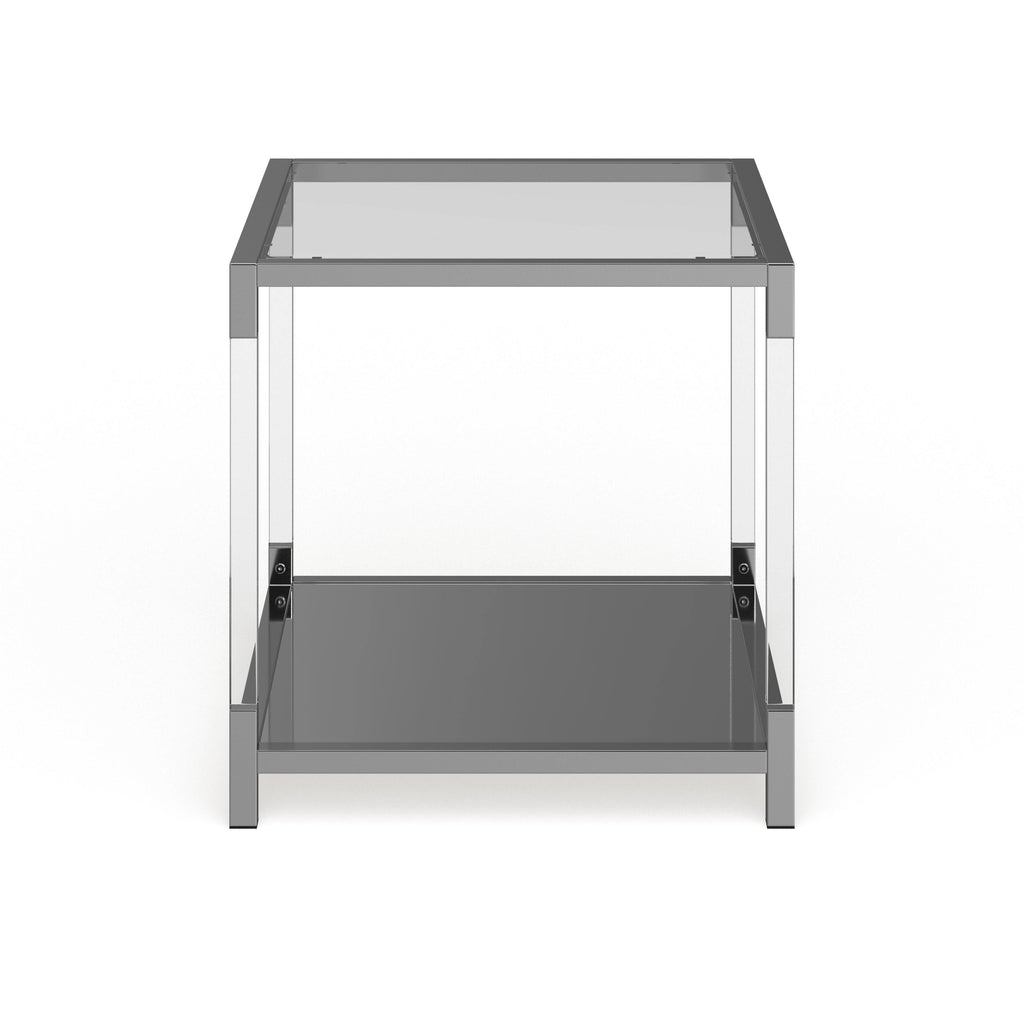 Chrome Metal 1-Shelf End Table W467