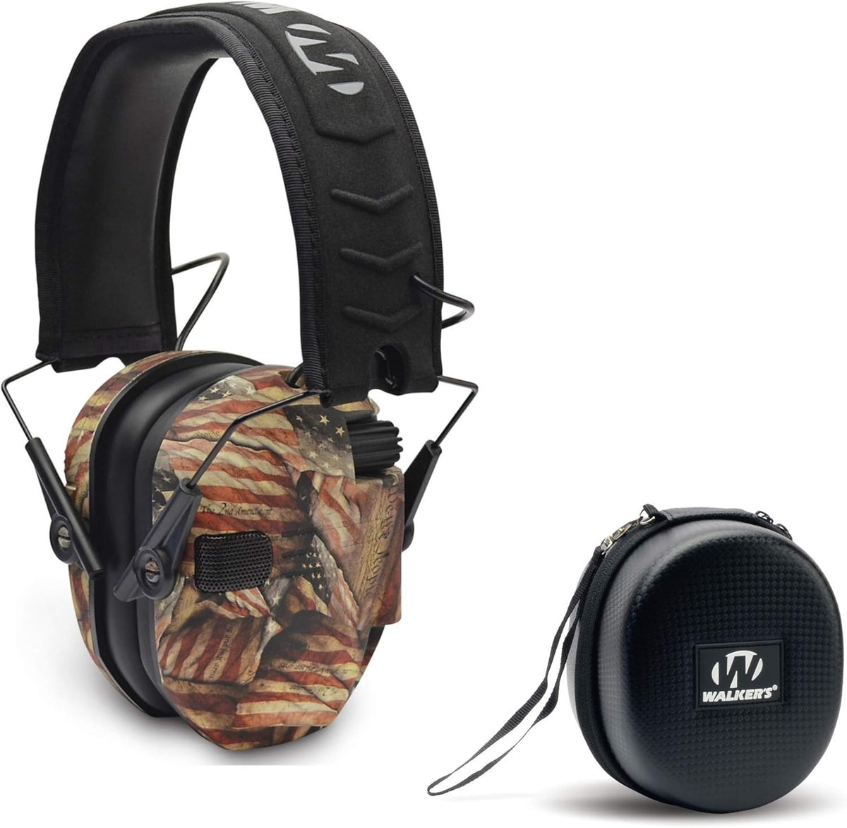 Razor Slim Electronic Shooting Hearing Protection Muff with Protective Case D916940