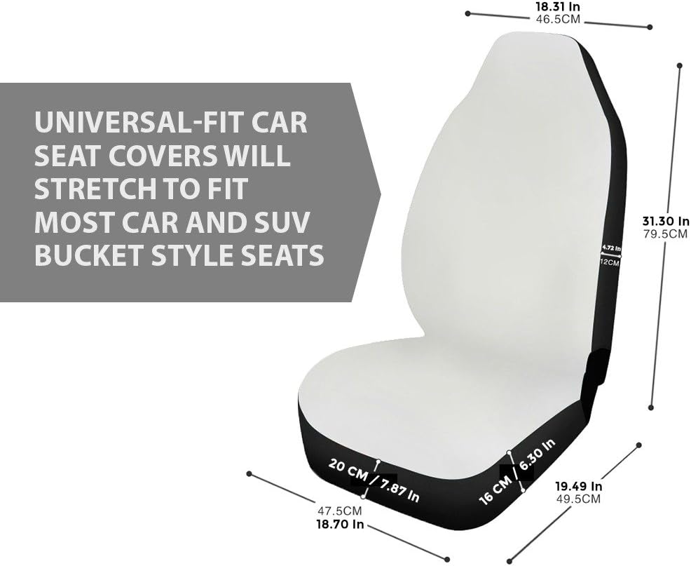 Microfiber Car Seat Covers Set of 2 Z16012