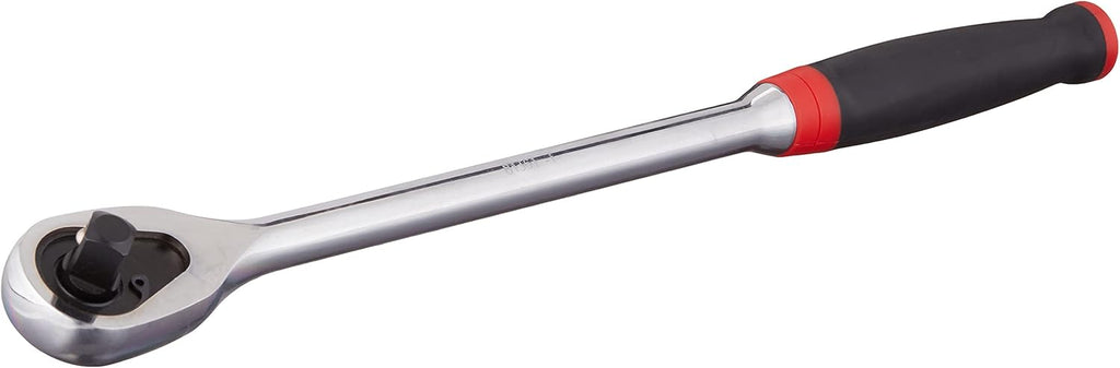 1/2 Drive 84 Tooth Long Handle Dual Material Teardrop Ratchet 16-1/2" Pack of 2 R552
