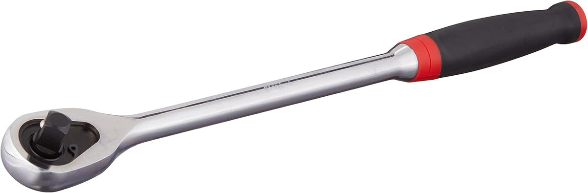 1/2 Drive 84 Tooth Long Handle Dual Material Teardrop Ratchet 16-1/2" Pack of 2 R552