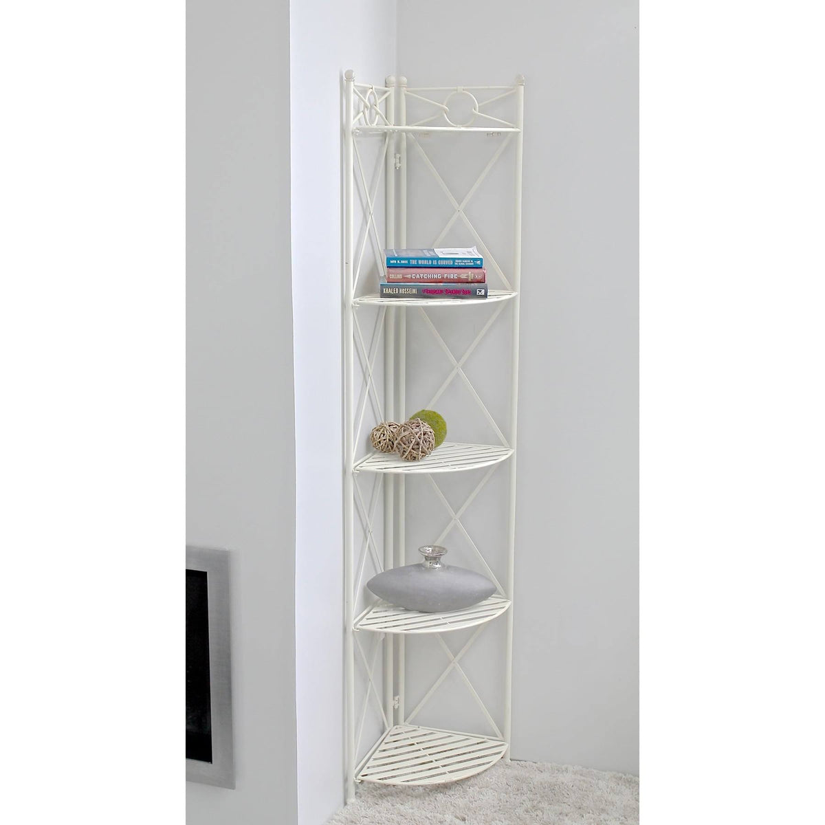Iron 5-Tier Corner Shelf Z6501