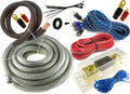 Silver 0 Gauge 5500 WATT Car Audio Amplifier Install Kit B275316