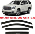 Smoke Tinted Tape-On Side Window Visor Deflectors Rain Guards Pack of 2 Y78965