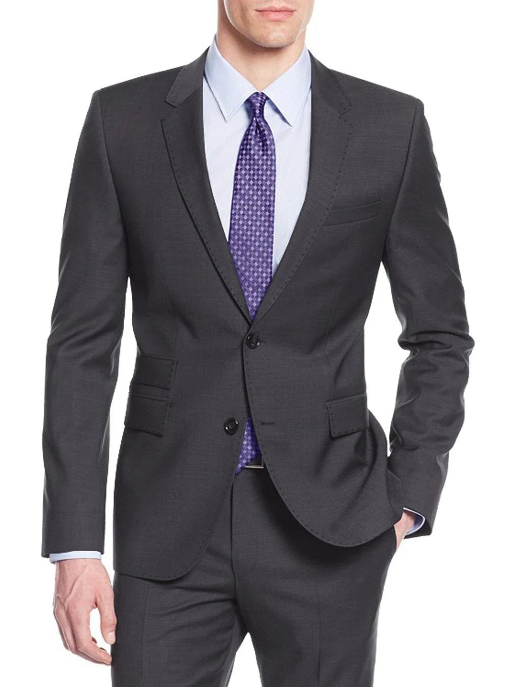 Charcoal Men's Suit Jacket F504055