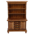 Walnut Color Miniature Bookcase Dollhouse Furniture B112484