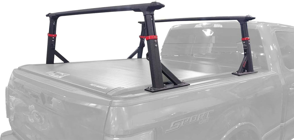 Universal Adjustable-Height Aluminum Truck Bed Rack with Side Rails X407706