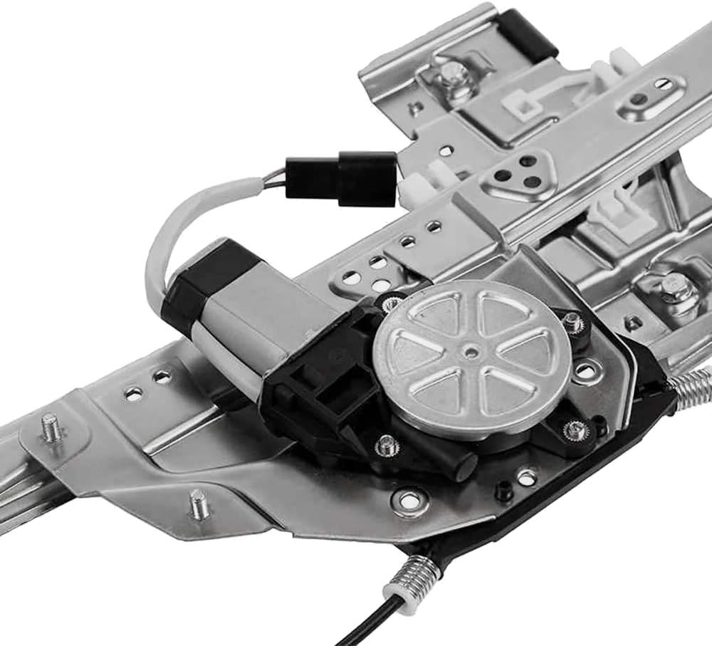 Rear Driver Side Window Regulator with Motor Compatible with 2000-2005 Cadillac Deville, Pack of 2 H211209