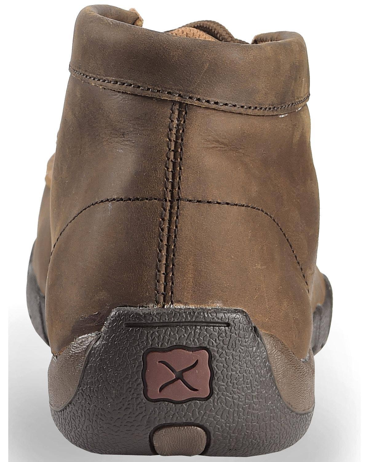 Distressed Saddle Leather Safety Toe Driving Moc T578160