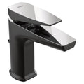 Matte Black Single Hole Bathroom Faucet with Pop-Up Drain Q92678